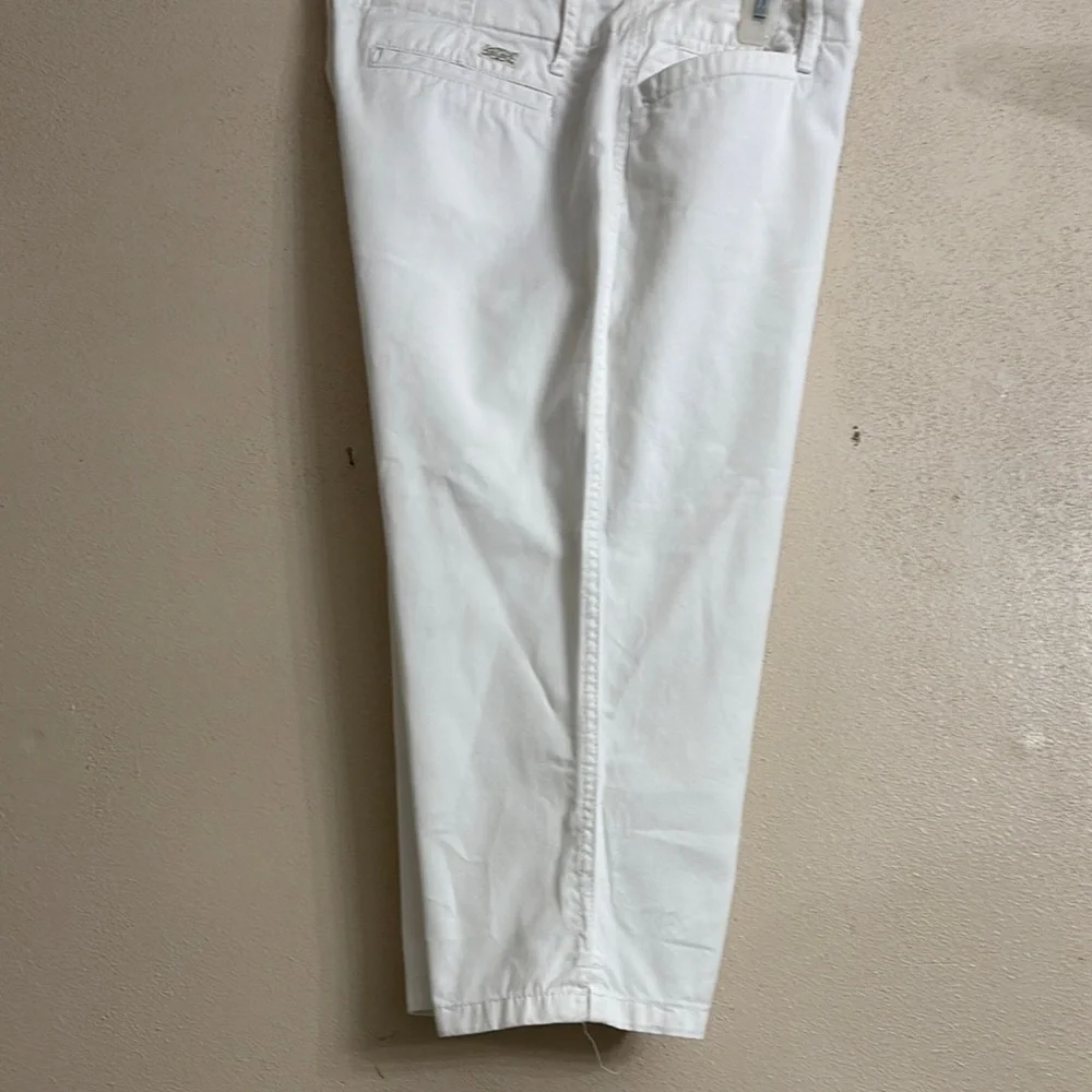 Ralph Lauren women’s 8P Cotton Capri Cropped white pants